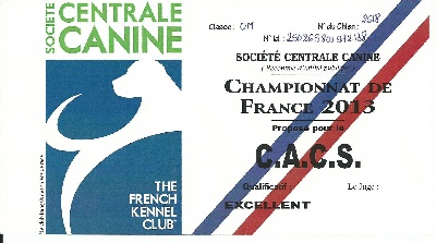 de L'Abbaye Sainte-Marie - Championnat de France :